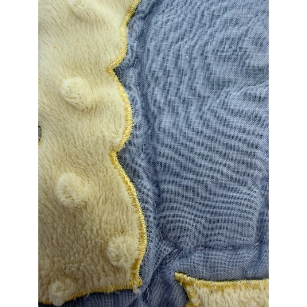 Handmade Baby Quilt Blue Yellow Minky Dot Duck Frog Alphabet Nursery Blanket